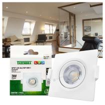 Kit 15 Spots LED Taschibra AllTop Embutir Quadrado MR11 3W 38