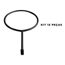 Kit 15 Suporte Bola Suiça Pilates Fixo Parede Rei Do Fitness