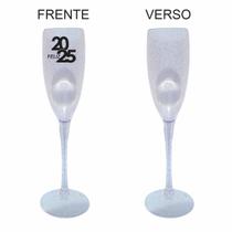 Kit 15 Taças Espumante 190ml Acrílica ANO NOVO - Aloha