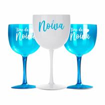 Kit 15 Taças Gin 580ml acrilico Personalizada Despedida de Solteiro - Aloha