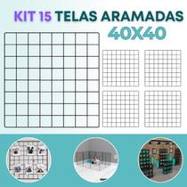 Kit 15 Telas Aramada 40x40cm Organização Escritório Recados Anotações Painel Decorativo