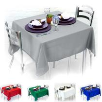 Kit 15 Toalhas de Mesa Quadrada 4 Lugares 1,40 x 1,40 Lisa