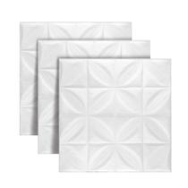 Kit 15 Un Painel 3D Pétalas Branco 70x70cm Lavável e Autoadesivo com Relevo Floral Macio Kit 15 Un Painel 3D Pétalas Branco 70x70cm Lavável e Autoadesivo com Relevo Floral Macio