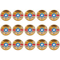 Kit 15 unid. disco para corte de metal 115 x 1.0mm - ingco