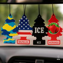 KIT 15 UNIDADES DE AROMATIZANTES PARA CARRO e AMBIENTE em FORMATO DE PINHEIRO - BARATÃO