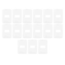 Kit 15 unidades - mg b3 placa 4x2 1 posto horizontal branco (19420) Kit 15 unidades - mg b3 placa 4x2 1 posto horizontal branco (19420)