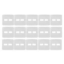 Kit 15 Unidades - MG B3 Placa 4x4 2 Postos Horizontal Branco Kit 15 Unidades - MG B3 Placa 4x4 2 Postos Horizontal Branco