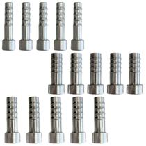 Kit 15 Unidades Salva Vidas Cnx Espigão 6 8 10mm Alumínio