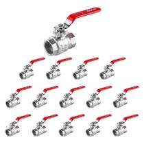 Kit 15 Válvula De Esfera Dn 20 3/4 Pol Cromado Docol