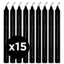 Kit 15 Velas Obaluaê Preta Preto Velho Vela Preta Umbanda
