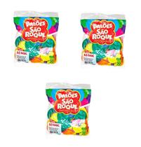 Kit 150 Balões Festa Sortidos 6.5 Pol Bexiga Aniversário