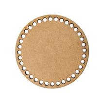 Kit 150 Bases Redonda 12 cm MDF Cru para Cesto Crochê Fio de Malha
