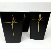 Kit 150 Copos Quadrados Fé Lembrancinhas Para Igreja