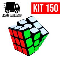 Kit 150 Cubo Mágico 5x5 Grande Brinquedo Quebra Cabeça Infantil Interativo para Criança Adulto