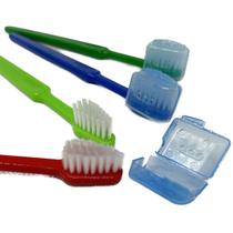 Kit 150 Escova dental infantil macia com protetor de cerdas