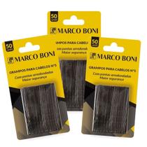 Kit 150 Grampos Para Cabelo Preto Nº 5 Marco Boni Kit 150 Grampos Para Cabelo Preto Nº 5 Marco Boni