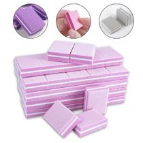 Kit 150 Mini Lixa Bloquinho Buffer 100 180 Polidora Unha Gel Nail Designer Unhas de Gel Unhas Esculpidas Profissional