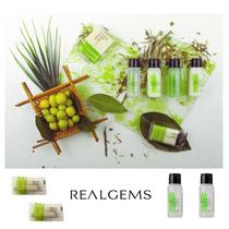 Kit 150 Mini Sache Sabonete Shampoo Condicionador Capim Limão Realgems