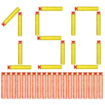 Kit 150 Munições p/ Arminha de Brinquedo Lançador Nerf Ponta de Ventosa Gruda na Parede Kit 150 Munições p/ Arminha de Brinquedo Lançador Nerf Ponta de Ventosa Gruda na Parede