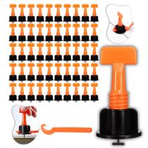 Kit 150 Nivelador A Rosca Porcelanato Reutilizável C/ Chave