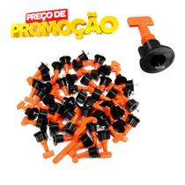 Kit 150 Niveladores de Porcelanato Piso Cerâmica tipo Rosca Reutilizavel Espaçador Cunha Junta de 1,5mm KIT 150 Pç
