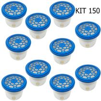 Kit 150 Pote Anti Umidade Evita Mofo Mau Cheiro Tampa