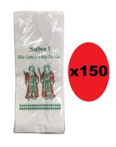 Kit 150 Sacolas de Papel Branca 9x27cm p/ São Cosme e Damião