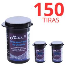 Kit 150 Tiras Medir Glicose Match 2 (Ok Meter)Fitas Glicemia