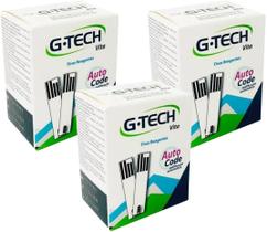 Kit 150 Tiras Reagentes Medir Glicose Glicemia Fitas Gtech - G-Tech