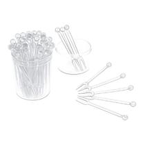 Kit 1500 Mini Garfinhos Cristal para Petiscos e Espetinhos Kit 1500 Mini Garfinhos Cristal para Petiscos e Espetinhos