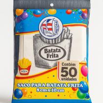 Kit 1500un Saco Saquinho P/ Batata Frita guloseimas 8x10cm