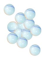 Kit 150un bola de gude de leite jogar Bulica triângulo