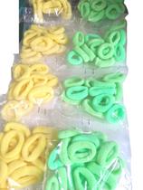 Kit 150Un De Xuxinhas Verde E Amarelo Copa Do Mundo