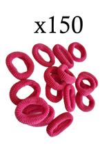 Kit 150un Xuxinhas elásticos pequeno rosa p/ cabelo infantil