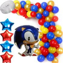 Kit 156 Balões Para Decoração Sonic: 1 Balão Sonic Grande +4 Balões Estrelas Metalizadas +150 Bexigas +1 Tira Arco Balão Kit 156 Balões Para Decoração Sonic: 1 Balão Sonic Grande +4 Balões Estrelas Metalizadas +150 Bexigas +1 Tira Arco Balão