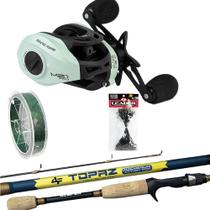 Kit 15kg Carretilha Anti Cabeleira Vara de Carbono e Leader Kit 15kg Carretilha Anti Cabeleira Vara de Carbono e Leader