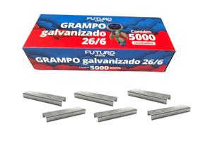 kit 15mil Grampo Galvanizado prendedor de folhas 26/6