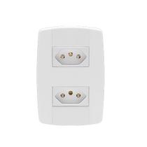 Kit 15PC Conj Placa 4x2 2 Tomadas 2p+t 10a 250v Monobloc Lev - Ilumi