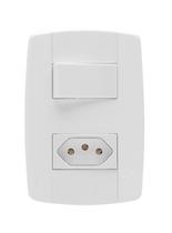 Kit 15PC Conj Placa 4x2 Le Inter 1 Tecla Simp + 1tom 2p+t 10a - Ilumi Kit 15PC Conj Placa 4x2 Le Inter 1 Tecla Simp + 1tom 2p+t 10a - Ilumi