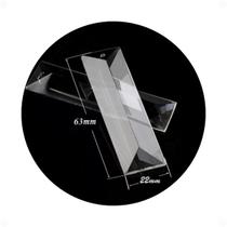 Kit 15pçs Prisma Retangular 63X22mm Cristal K9 Lustre Biju Kit 15pçs Prisma Retangular 63X22mm Cristal K9 Lustre Biju