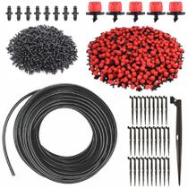 Kit 15und Gotejador Ajustável IM-R70 + Microtubo 4 x 6mm + Conector Grapa + Haste 36cm Irrigação