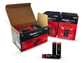 Kit 16, 24, 32, 48 ou 128 Pilhas Alcalina Palito AAA 1.5v Avant Use