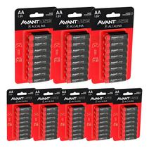Kit 16, 24, 48 ou 128 Pilhas Alcalina Comum AA 1.5v Avant Use
