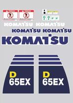 Kit 16 Adesivos Compatível Komatsu D65 EX - SPTS