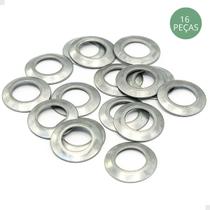 Kit 16 Arruelas P/ Calotas Metal Aço Carro Aro 13 14 15 16