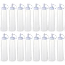 Kit 16 Bisnagas Plásticas Grandes 400ml Crepe Maionese Ketchup Mostarda Lancheria Kit 16 Bisnagas Plásticas Grandes 400ml Crepe Maionese Ketchup Mostarda Lancheria