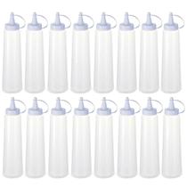 Kit 16 Bisnagas Plásticas Grandes 400ml Molhos Maionese Ketchup Mostarda Plasvale Kit 16 Bisnagas Plásticas Grandes 400ml Molhos Maionese Ketchup Mostarda Plasvale