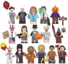 Kit 16 Bonecos Blocos De Montar Coleção Filmes De Terror Kit 16 Bonecos Blocos De Montar Coleção Filmes De Terror