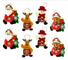 Kit 16 Bonecos De Natal Para Árvore De Natal Lindos 20cm Kit 16 Bonecos De Natal Para Árvore De Natal Lindos 20cm