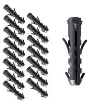 Kit 16 Bucha 8mm Plastico Sem Anel Fixação Prateleiras Moveis Armarios Suporte Para Parede Concreto